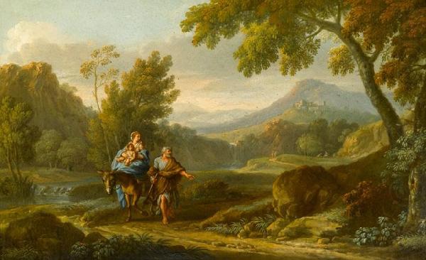 Peter van Bloemen The Rest on the Flight to Egypt china oil painting image